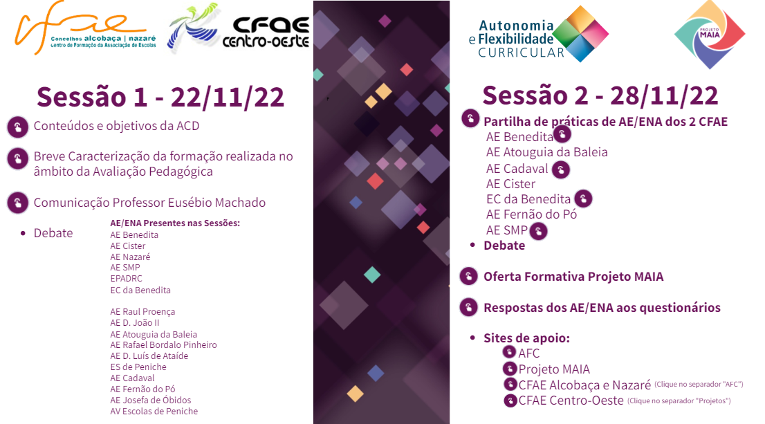 ACD - O Projeto de Monitorização, Acompanhamento, Investigação em Avaliação Pedagógica (MAIA) - para uma melhoria das práticas de avaliação das aprendizagens